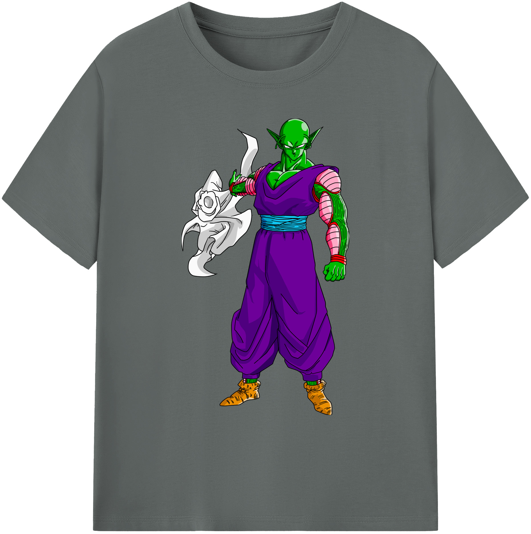 （画像用） ドラゴンボール ピッコロ DRAGON BALL Piccolo 綿100％ メンズ半袖Tシャツ｜肌触りやわらか＆通気性